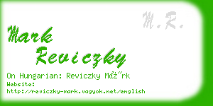 mark reviczky business card